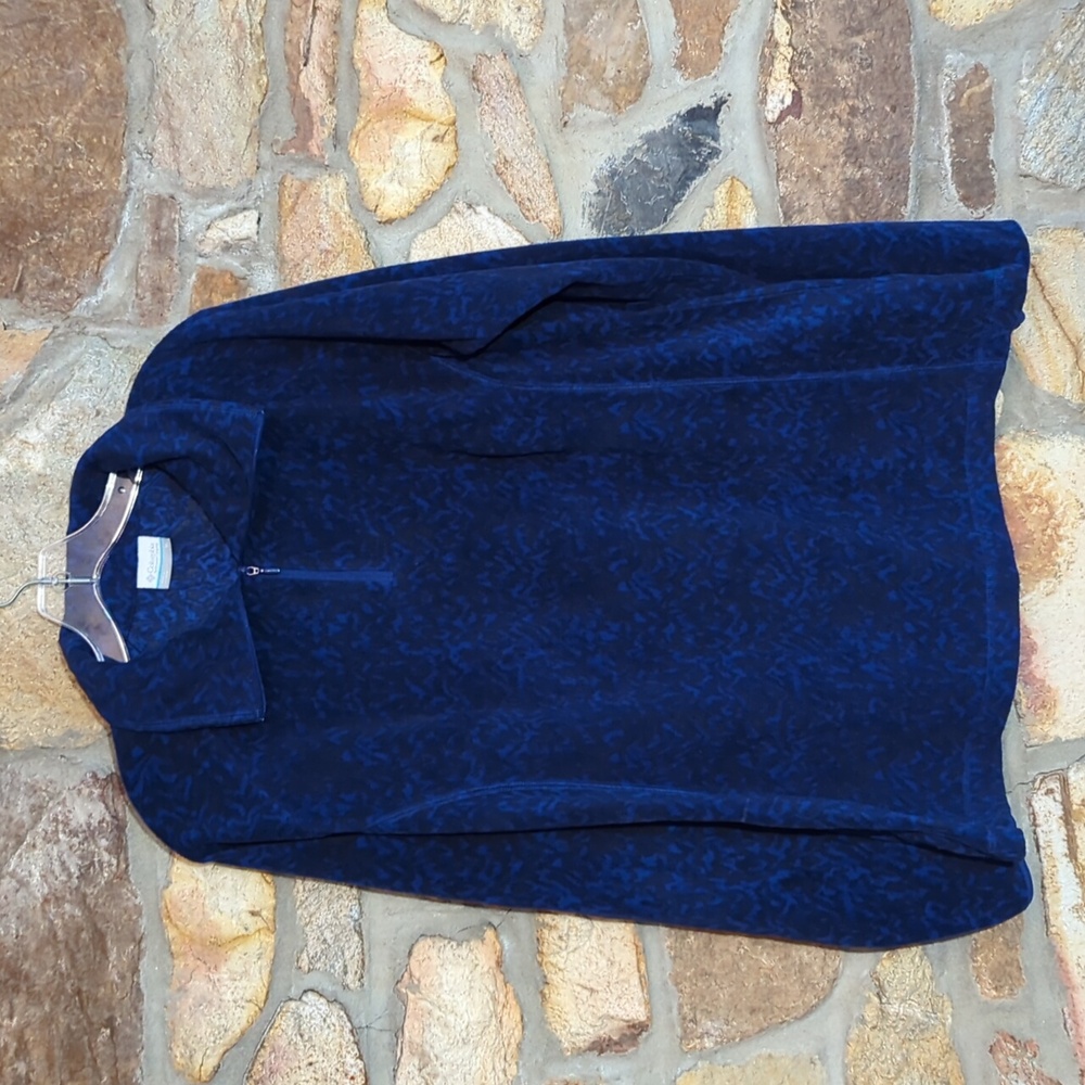 Columbia Arctic Air Fleece Fleece 1/2-zip Pullover in blue/black